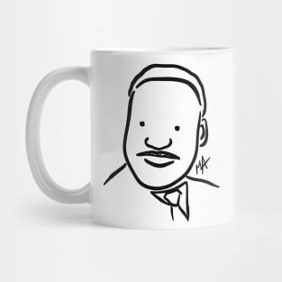 MLK Portrait (design available in different colors and with quotes) Mug